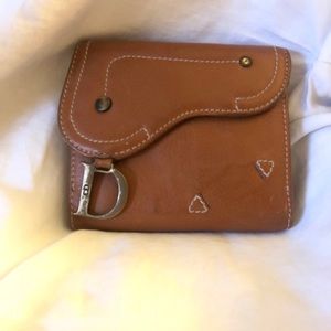 Dior Saddle leather wallet